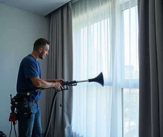 Professional curtain steam cleaning process equipment Matty Curtain Cleaning golden-point-vic