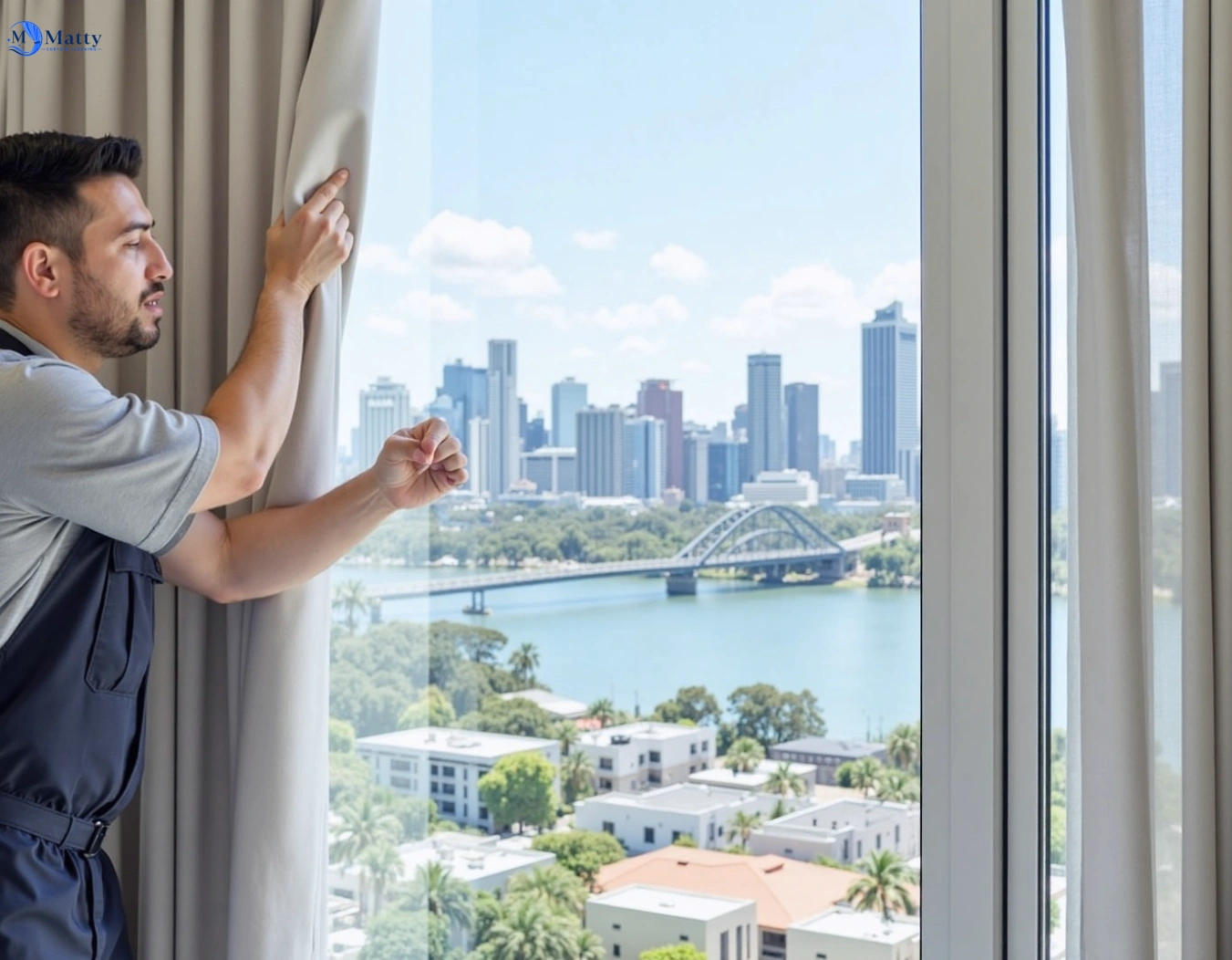 Professional curtain steam cleaning service golden-point-vic QLD by Matty Curtain Cleaning